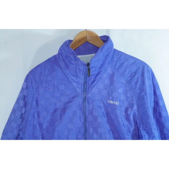 Sweatsuit Head 2 Piece Purple Zip leg Size L - Picture 2 of 8